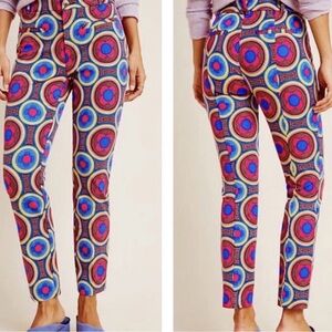 Anthropologie Essential Slim
Cropped Retro Geometric Print Trousers
- Size 2